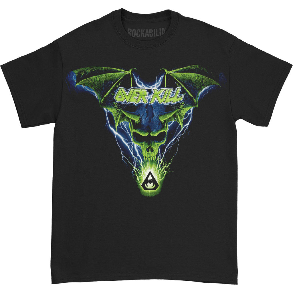 Blue Batwing Skull Allover T-shirt Hoodie, Sweatshirt | ZylaModa.com (Image 1)