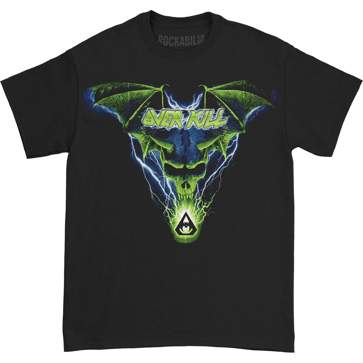 Blue Batwing Skull Allover T-shirt Hoodie, Sweatshirt | ZylaModa.com (Image 1)