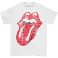 Classic Distressed Tongue On White T-shirt Hoodie, Sweatshirt | ZylaModa.com (Image 1)