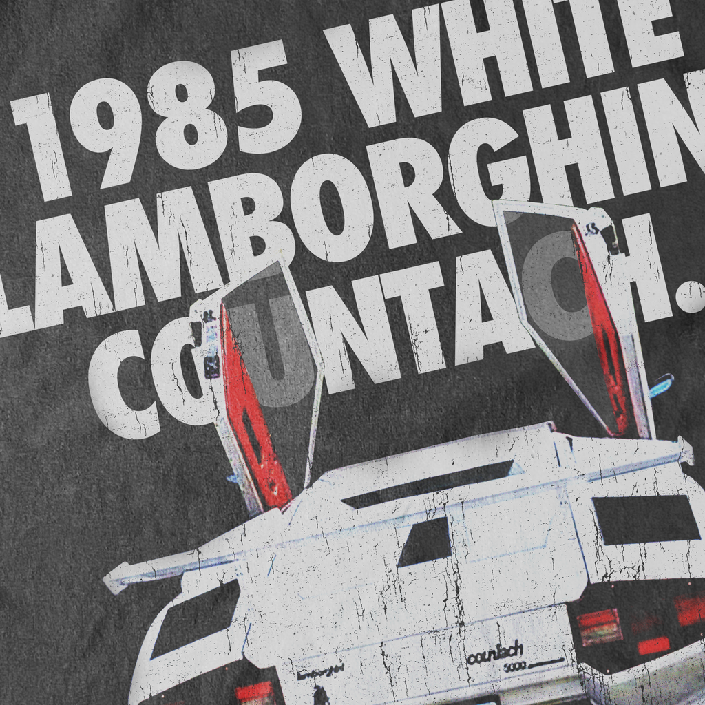 '1985 LAMBORGHINI COUNTACH' HEAVYWEIGHT BLACK T-SHIRT Hoodie, Sweatshirt | ZylaModa.com (Image 2)