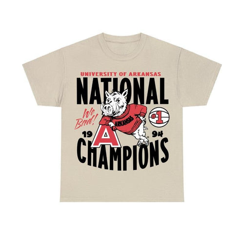 1994 National Champions Tee, University of Arkansas Tee, Sport Shirt, Graphic Shirt for Women, for Men Hoodie, Sweatshirt