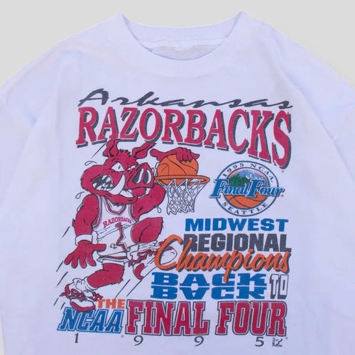 1995 Final Four Arkansas Razorbacks Rare Regional 1995 Vintage T-Shirt, Sweatshirt, Hoodie Classic Cotton | ZylaModa.com