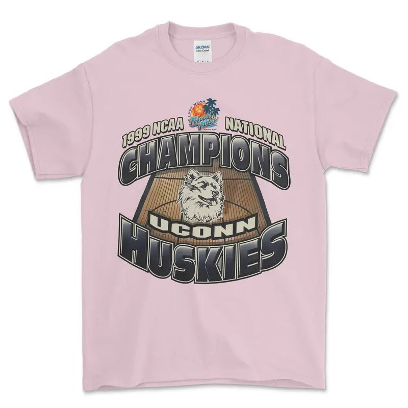 1999 Uconn Huskies NCAA Final Four T-Shirt, graphic vintage sports tees for men Hoodie, Sweatshirt | ZylaModa.com
