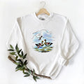 2 Mallard Ducks In A Marsh With Tress Unisex Tshirt Sweatshirt Hoodie, for duck hunters, husbands and Mallard duck lovers...