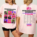 2-Sided Descendants Zombies World Tour Shirt, The Rise of Red Characters Tee, Concert Summer Music Festival Outfit, Gift...