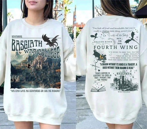 2 Slide Design, Basgiath War College  Sweatshirt, Hoodie Iron Flame Shirt, Xaden Riorson House Shirt, The Empyrean...