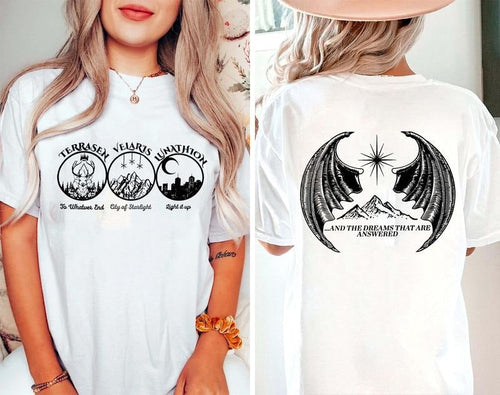 2 Slide Design, Velaris T-shirt, Velaris City shirt, City of Starlight, The Night Court Hoodie, Court Of Thorns And...