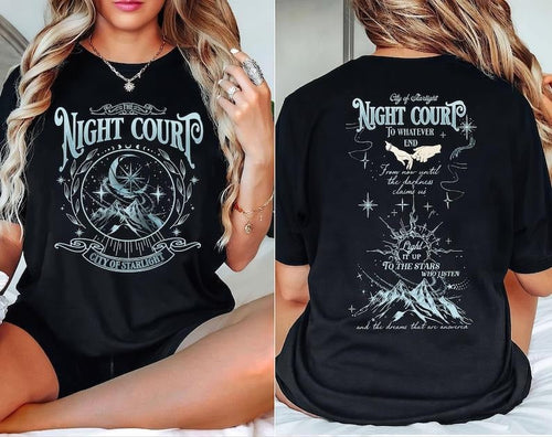 2 Slides, The Night Court Velaris Shirt, Velaris City Of Starlight Shirt, Bookish Gift, Court Of Dreams, City Of...