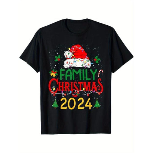 2024 FAMILY CHRISTMAS T-Shirt for Men Women, Christmas Gift Halloween Thanksgiving day Gift, Unsex Soft Fabric,...