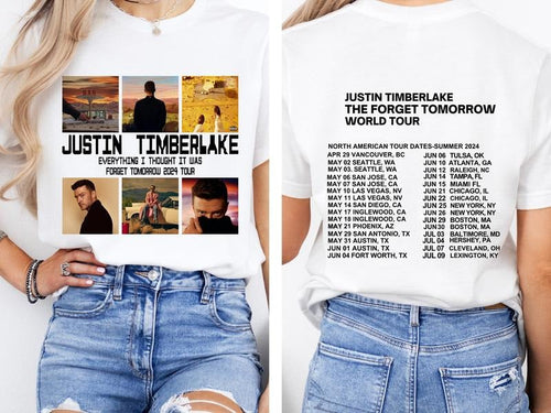 2024 Justin Timberlake Tour Shirt, Forget Tomorrow World Tour Hoodie Sweatshirt | ZylaModa.com