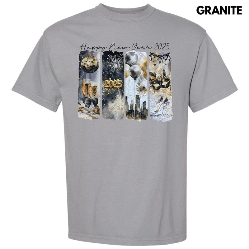 2025 New Year Scenes Comfort Colors T-Shirt Hoodie, Sweatshirt | ZylaModa.com