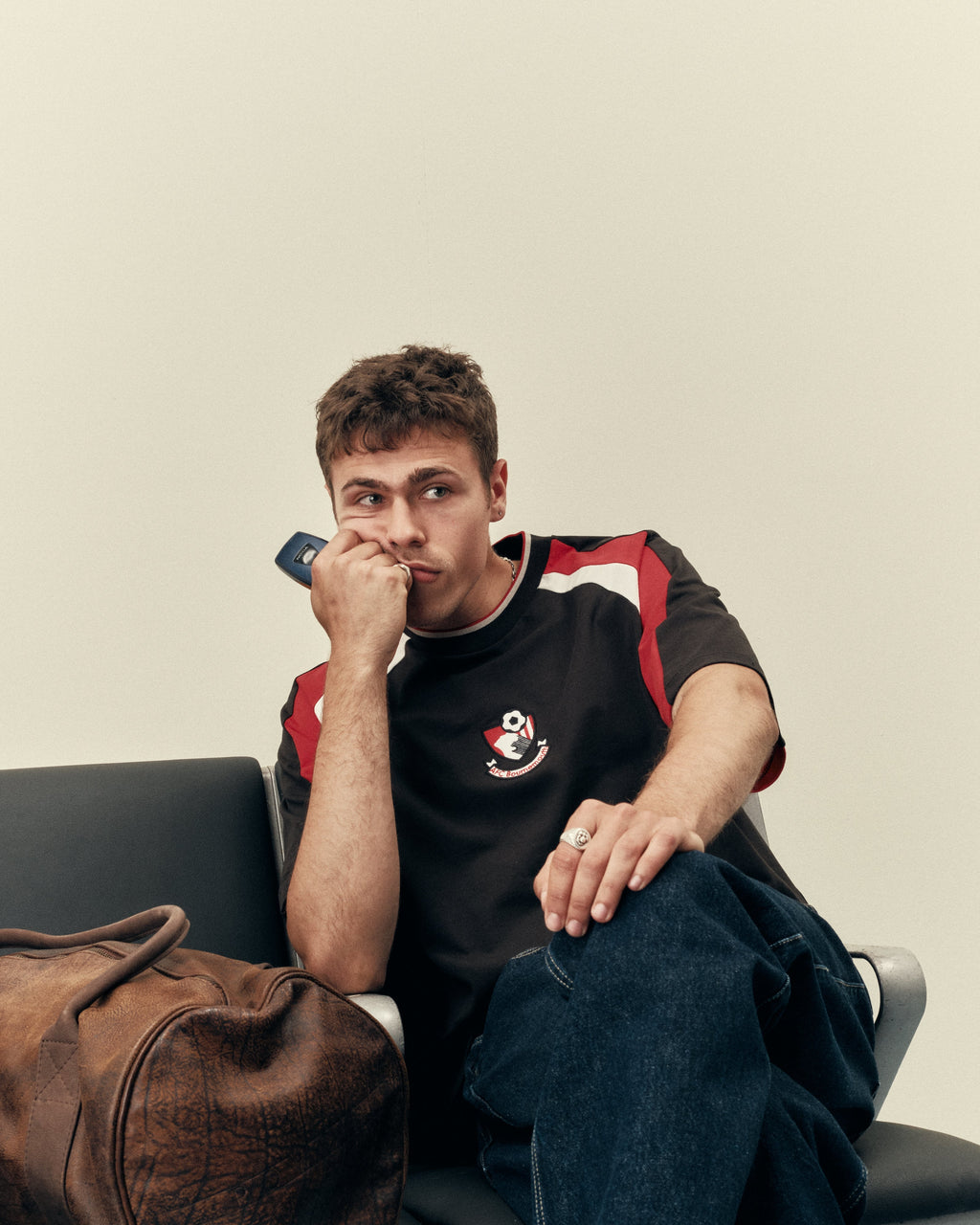 AFC Bournemouth 90s Heavyweight Panelled Tee Hoodie, Sweatshirt | ZylaModa.com (Image 4)