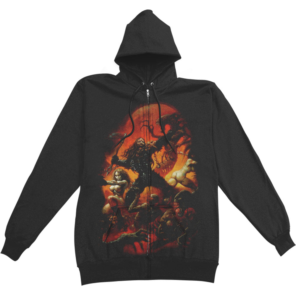 Battle Zippered Hooded Sweatshirt T-Shirts, Hoodie | ZylaModa.com (Image 1)
