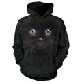 Black Kitten Face Hooded Sweatshirt T-Shirts, Hoodie | ZylaModa.com