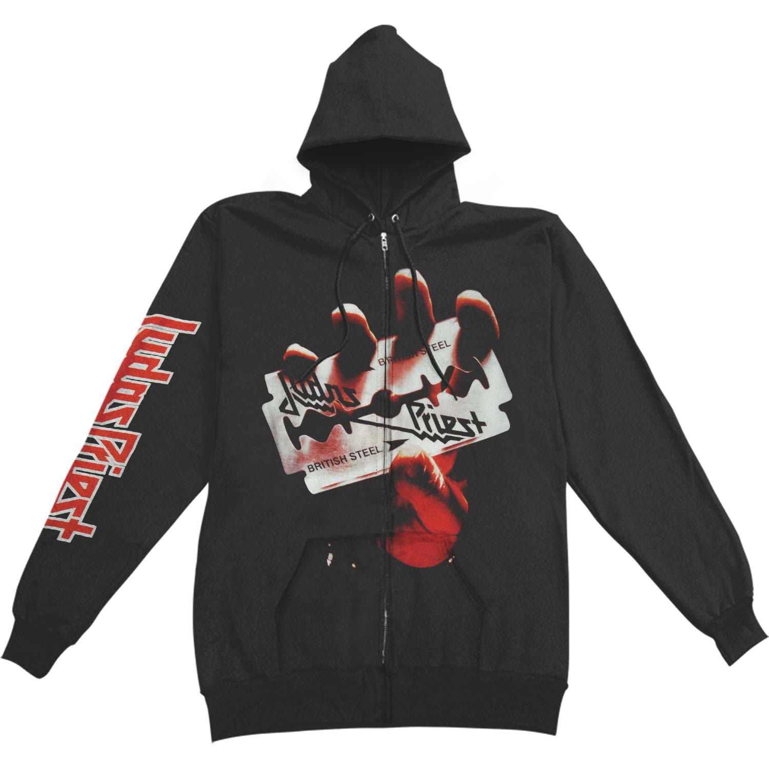 British Steel Zippered Hooded Sweatshirt T-Shirts, Hoodie | ZylaModa.com