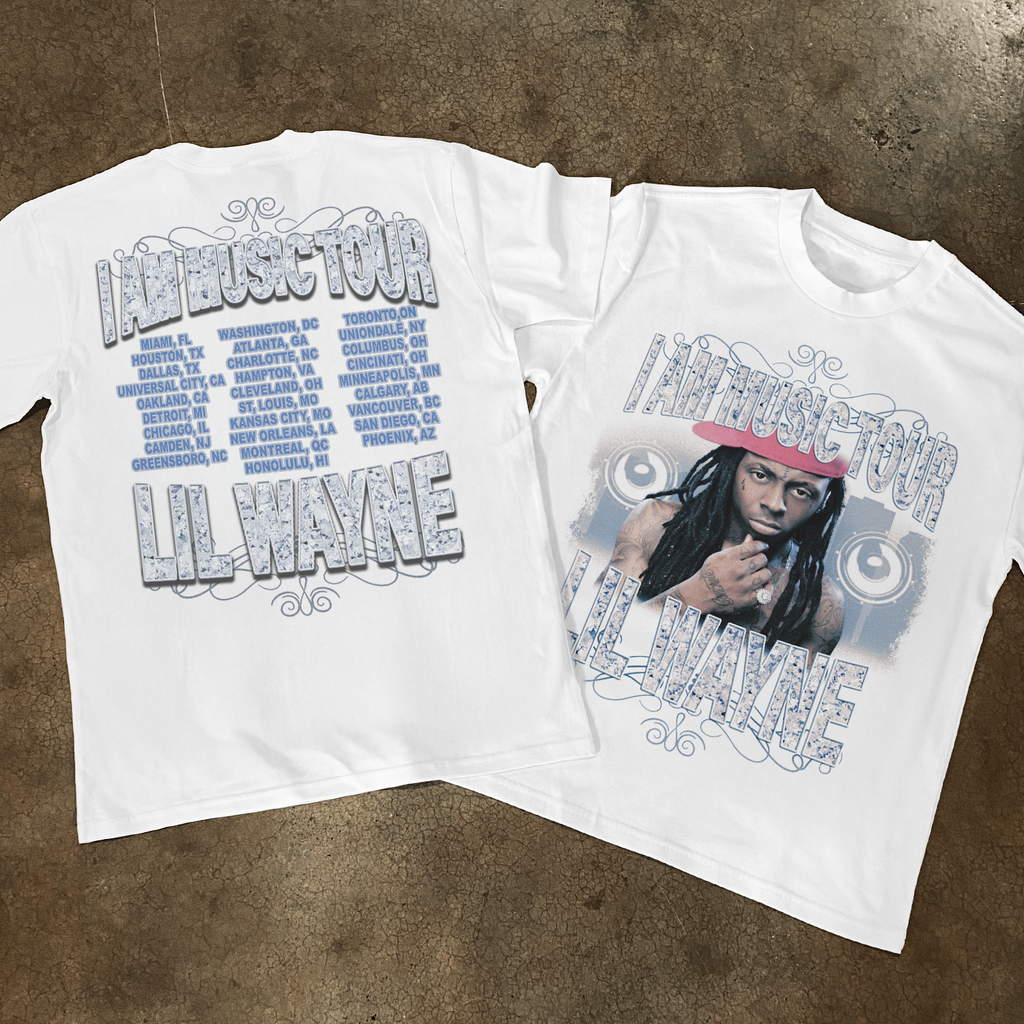 '08 LIL WAYNE 'I AM MUSIC' VINTAGE HEAVY TEE Hoodie, Sweatshirt | ZylaModa.com (Image 1)