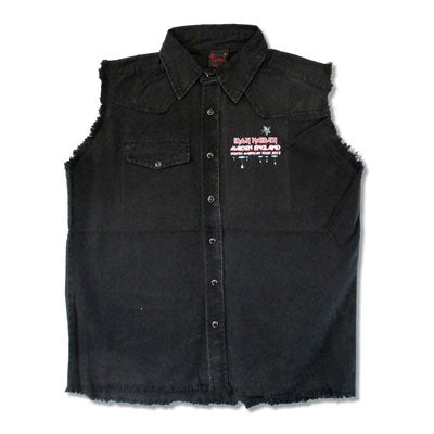2012 North American Tour Sleeveless Denim Vest Work Shirt Hoodie, Sweatshirt | ZylaModa.com (Image 1)