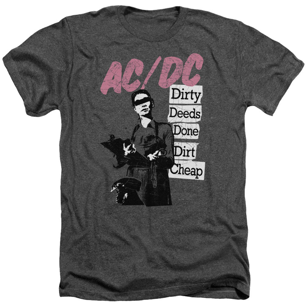Dirty Deeds Adult Heather 40% Poly T-shirt Hoodie, Sweatshirt | ZylaModa.com