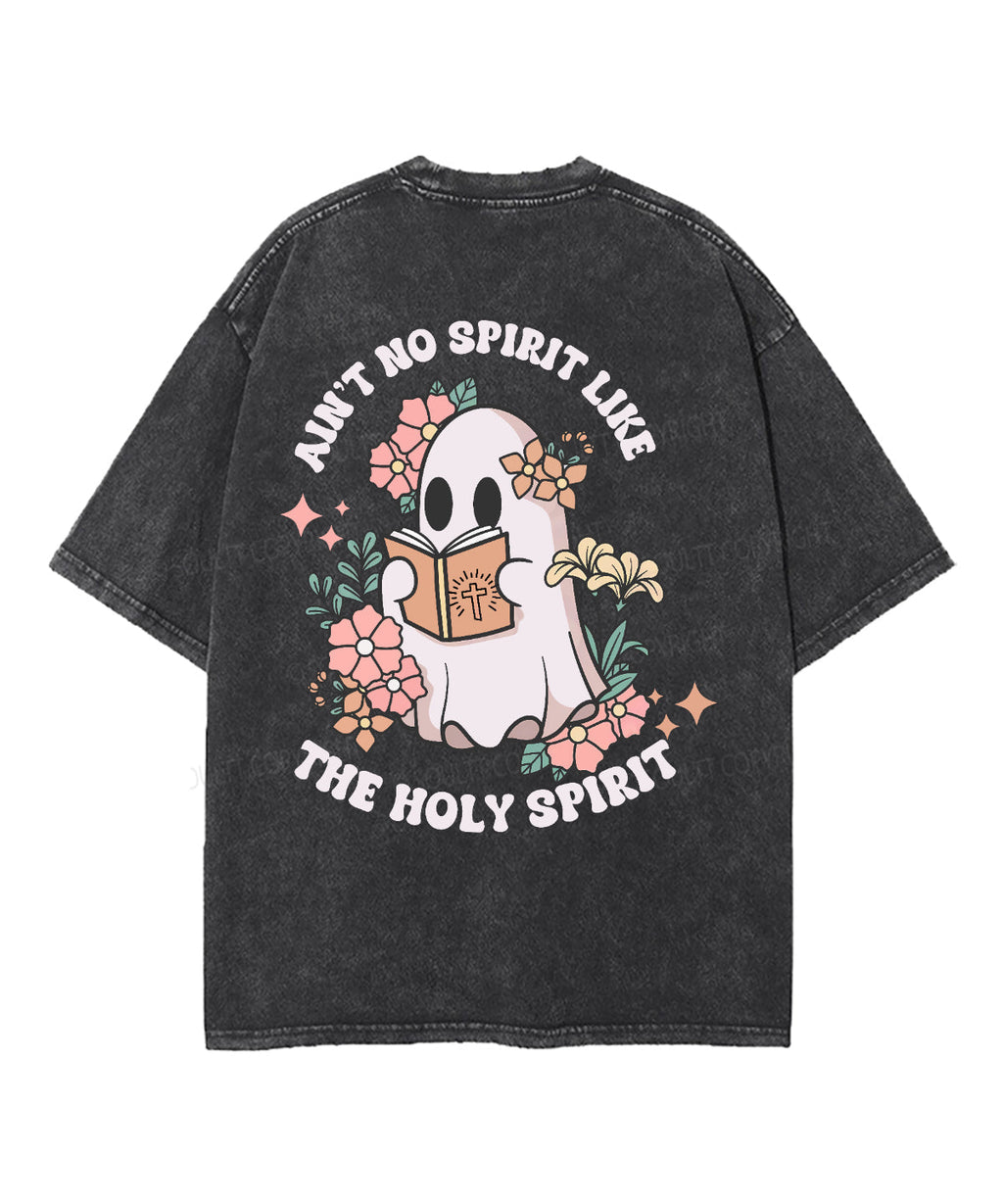 Ain't No Spirit Like The Holy Spirit Double Sided Unisex Washed Christian T-shirt Hoodie, Sweatshirt | ZylaModa.com (Image 3)