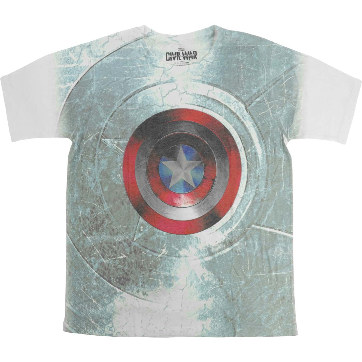 Civil War Shield (Sublimation Print) Sublimation T-shirt Hoodie, Sweatshirt | ZylaModa.com