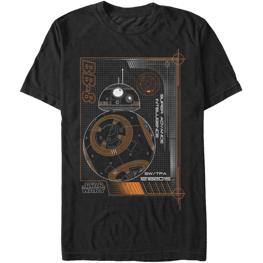 BB8 Blue Print T-shirt Hoodie, Sweatshirt | ZylaModa.com