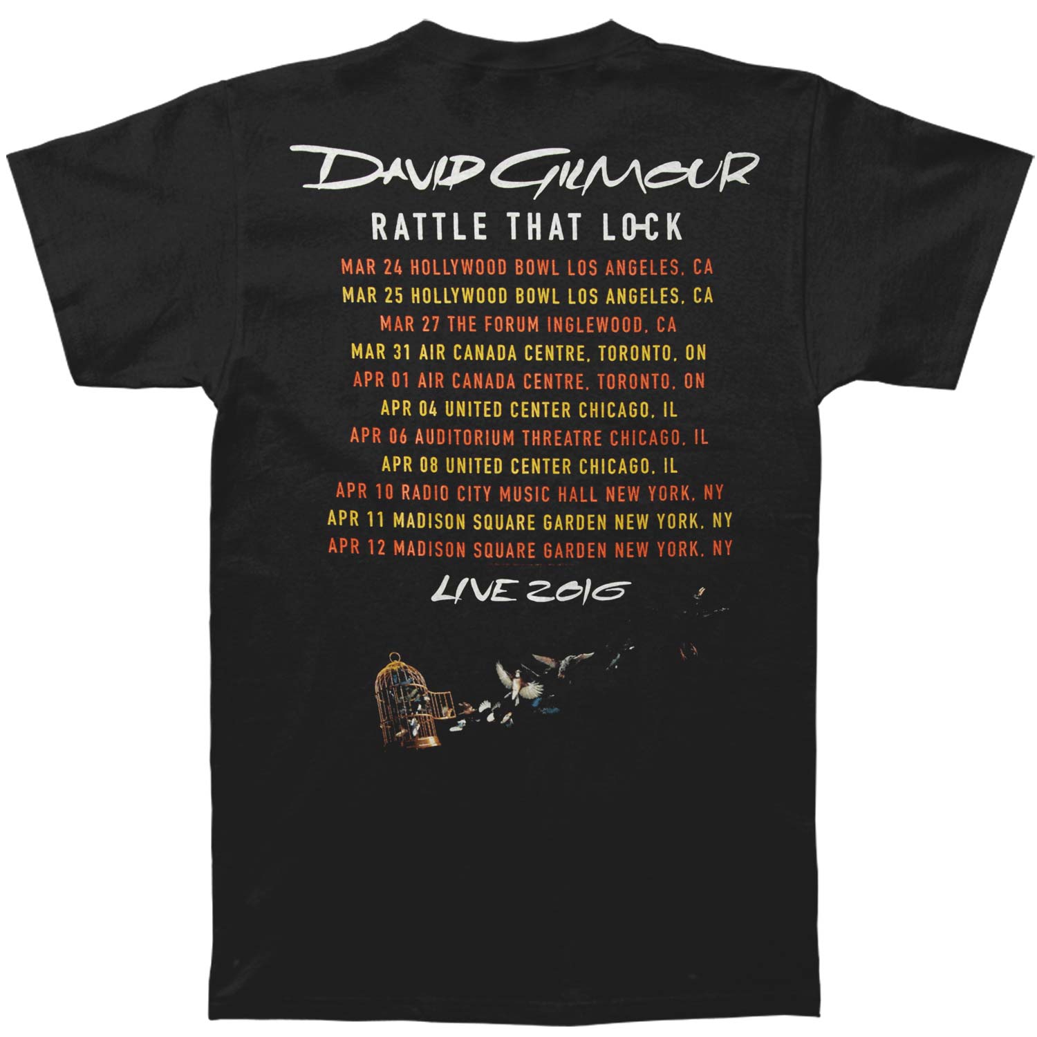 David Gilmour Brush Stroke 2016 Tour T-shirt Hoodie, Sweatshirt | ZylaModa.com (Image 2)