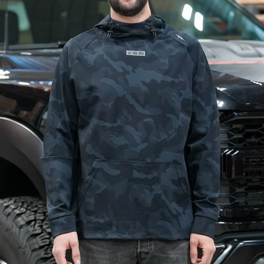 Black Camo Performance Hoodie T-Shirts, Sweatshirt | ZylaModa.com (Image 3)