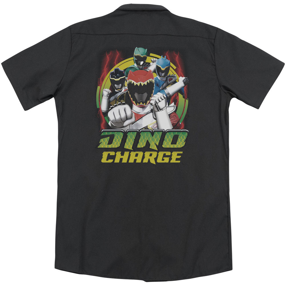 Dino Lightning(Back Print) Workshirt T-Shirts, Hoodie, Sweatshirt | ZylaModa.com (Image 2)