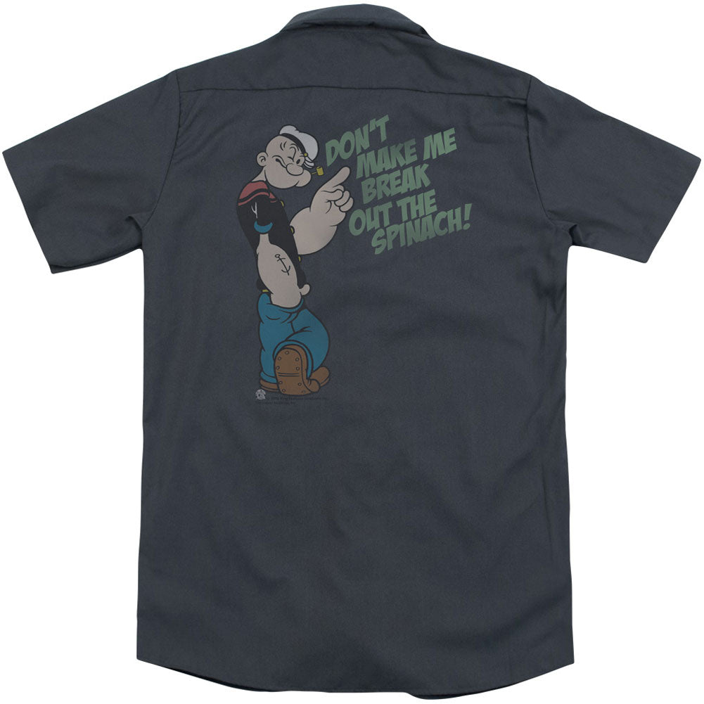 Break Out Spinach (Back Print) Workshirt T-Shirts, Hoodie, Sweatshirt | ZylaModa.com (Image 2)