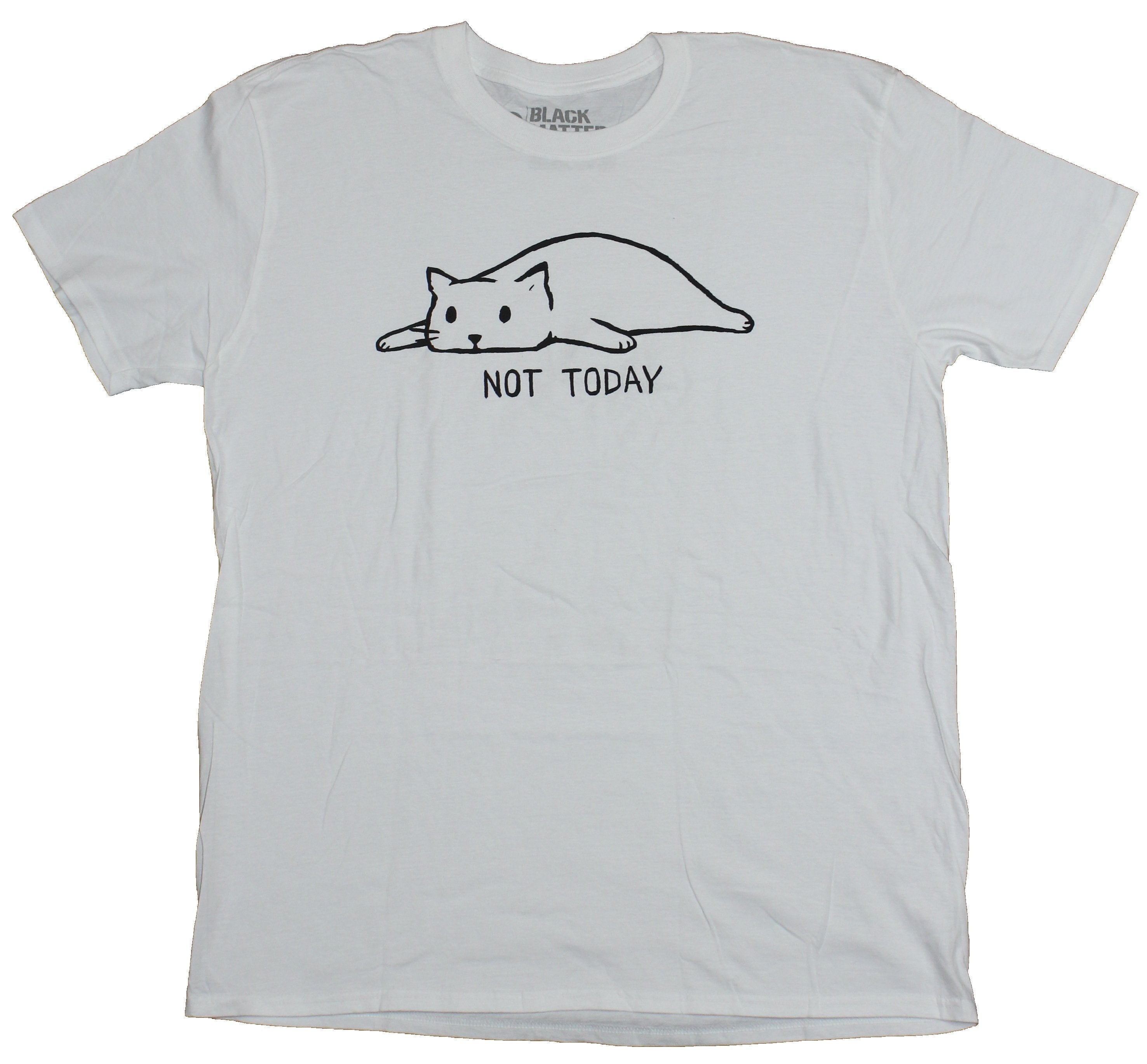 Black Matter Mens T-Shirt - Not Today Lazy Fox Image Hoodie, Sweatshirt | ZylaModa.com