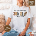 365 New Chances Shirt Gildan, New Years 2025 Tee, Trendy NYE Women's Tshirt Plus Sizes Hoodie, Sweatshirt | ZylaModa.com