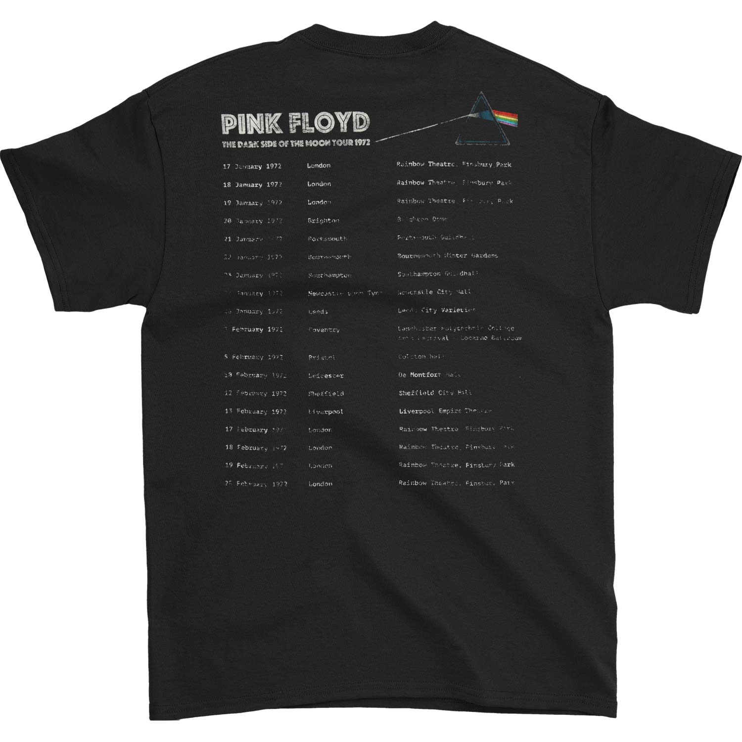 Dark Side Of The Moon 1972 Tour T-shirt Hoodie, Sweatshirt | ZylaModa.com (Image 2)