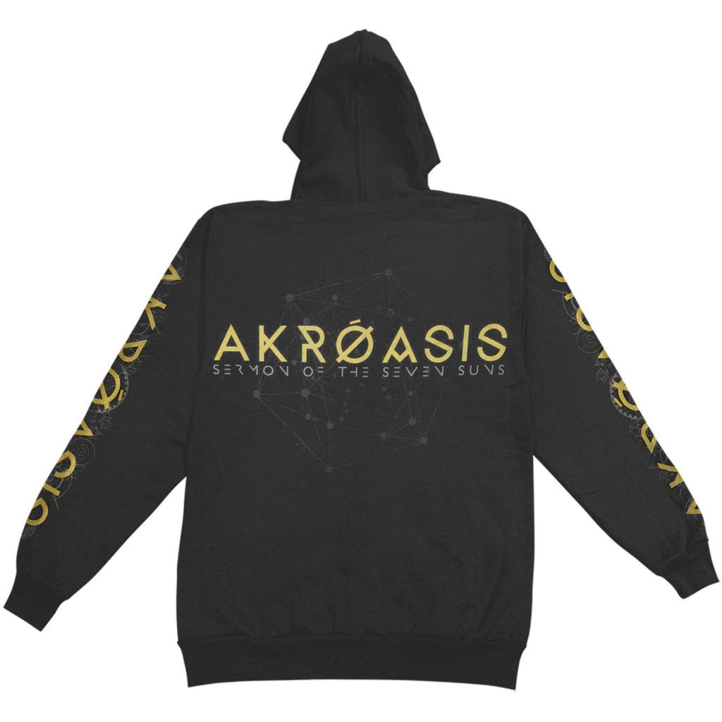Akroasis Zippered Hooded Sweatshirt T-Shirts, Hoodie | ZylaModa.com (Image 2)