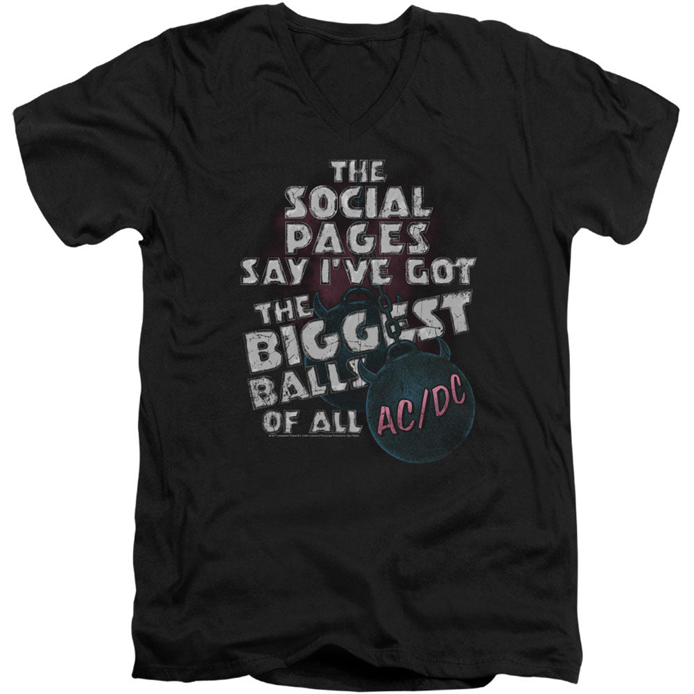 Big Balls Adult V-Neck Slim Fit T-shirt Hoodie, Sweatshirt | ZylaModa.com