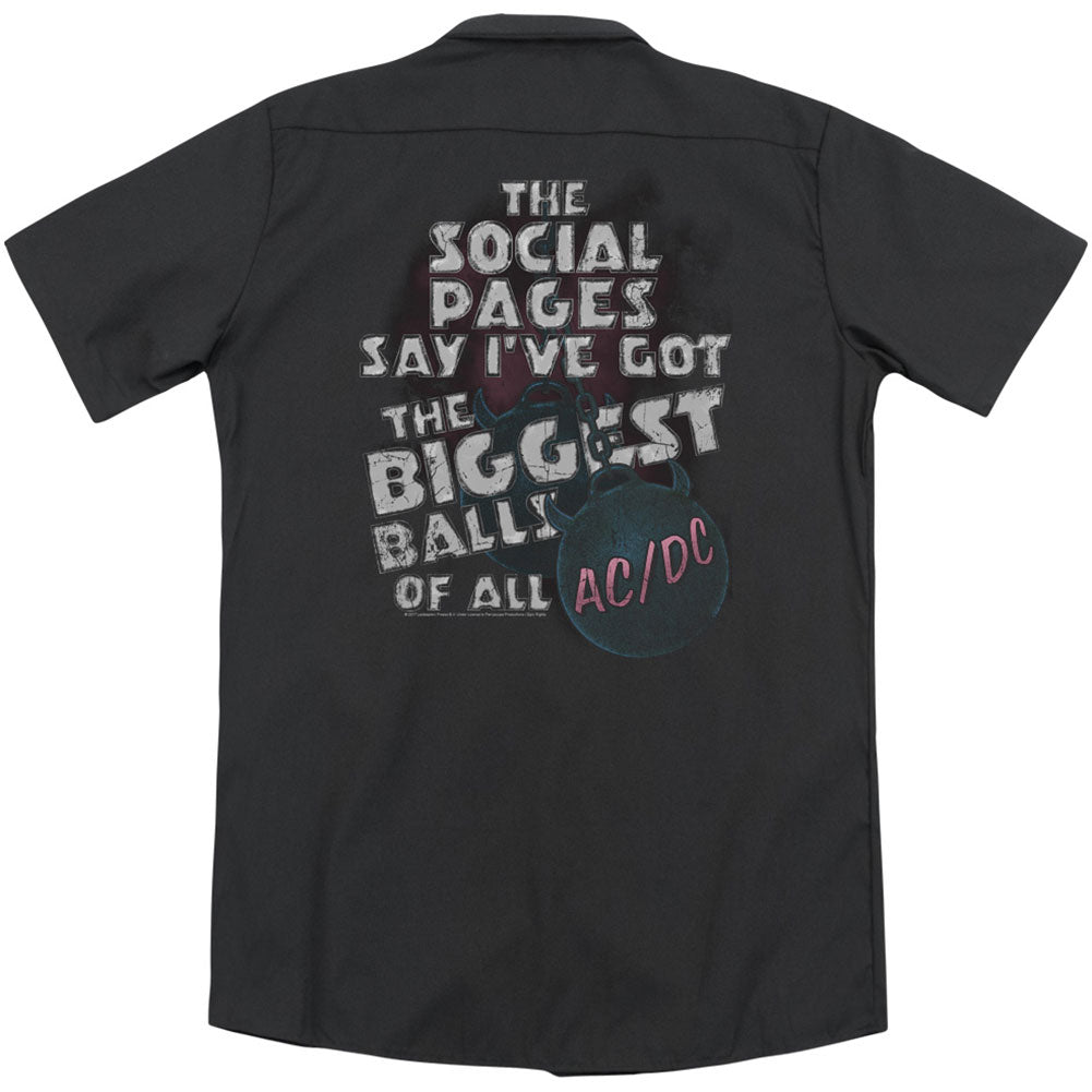 Big Balls (Back Print) Work Shirt Hoodie, Sweatshirt | ZylaModa.com (Image 2)