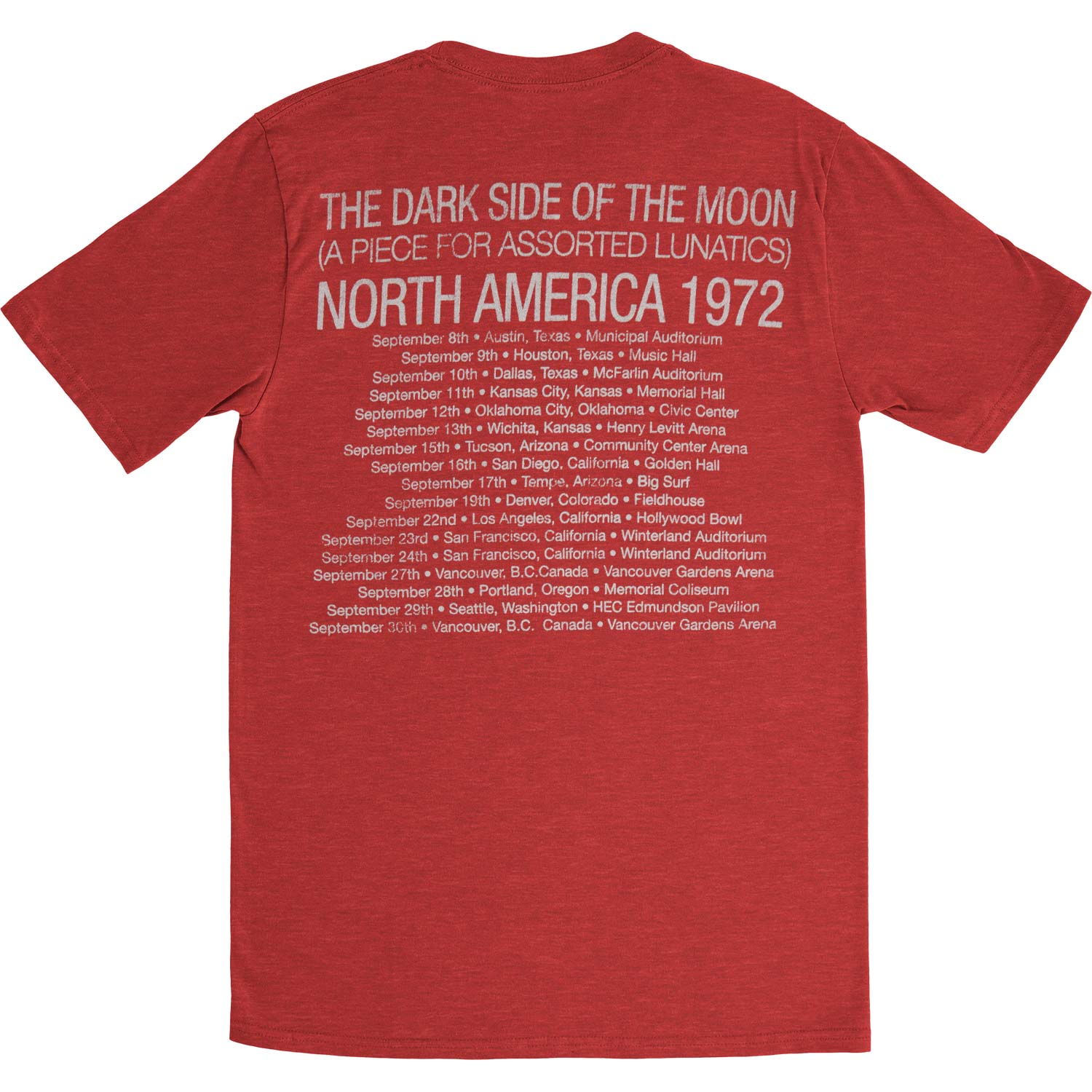 Dark Side Lunatics Heather Red Slim Fit T-shirt Hoodie, Sweatshirt | ZylaModa.com (Image 2)