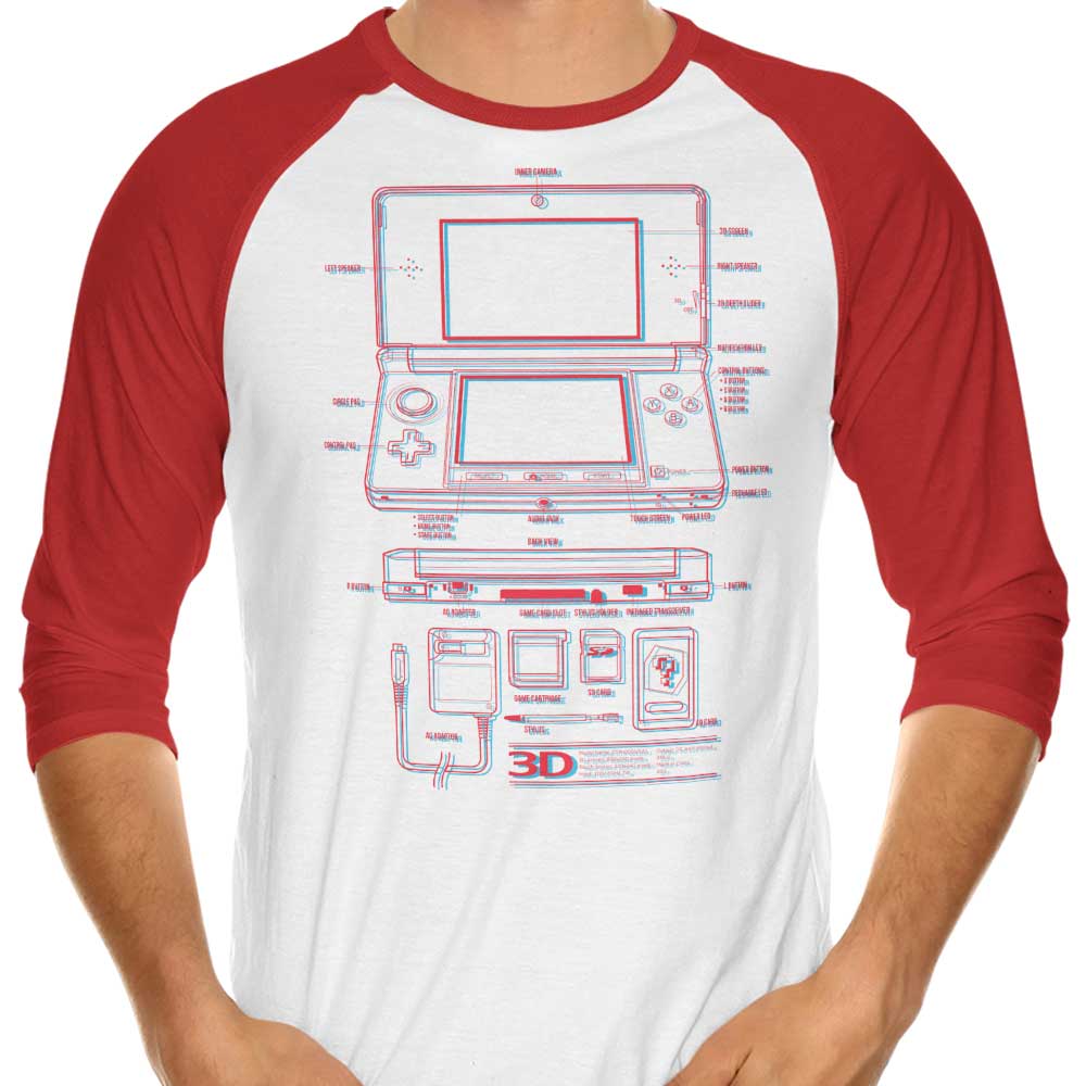 3DS - 3/4 Sleeve Raglan T-Shirt Hoodie, Sweatshirt | ZylaModa.com (Image 3)