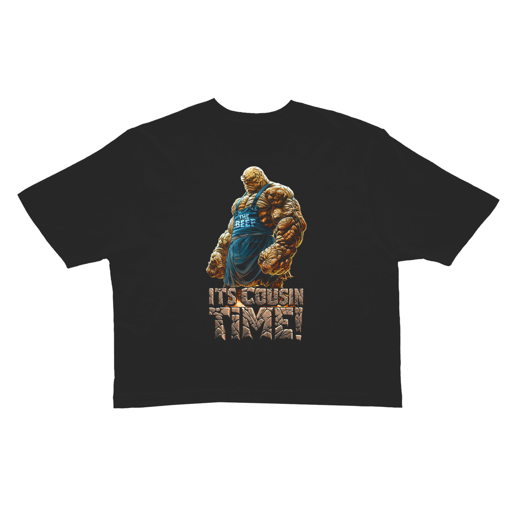 It's Cousin Time Women's Crop T-Shirt Hoodie, Sweatshirt | ZylaModa.com (Image 1)