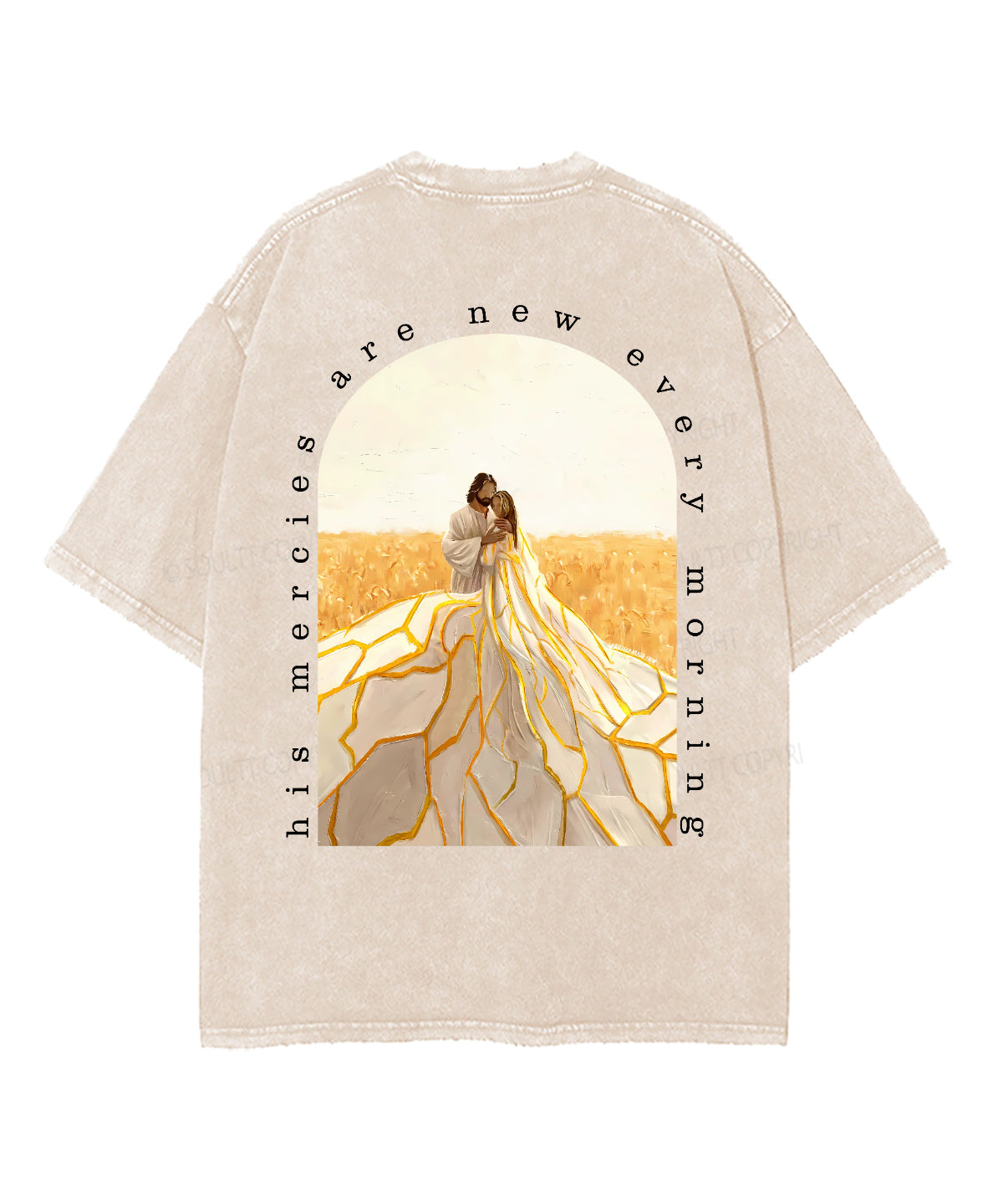 His Mercies Are New Double Sided Unisex Washed Christian T-shirt Style014 Hoodie, Sweatshirt | ZylaModa.com (Image 5)