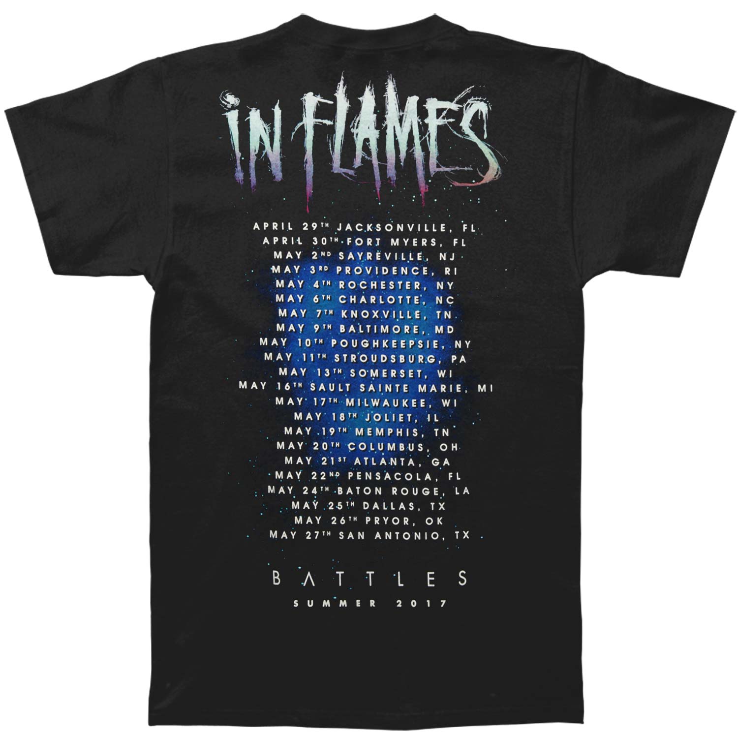 Battles 2017 Summer Tour T-shirt Hoodie, Sweatshirt | ZylaModa.com (Image 2)