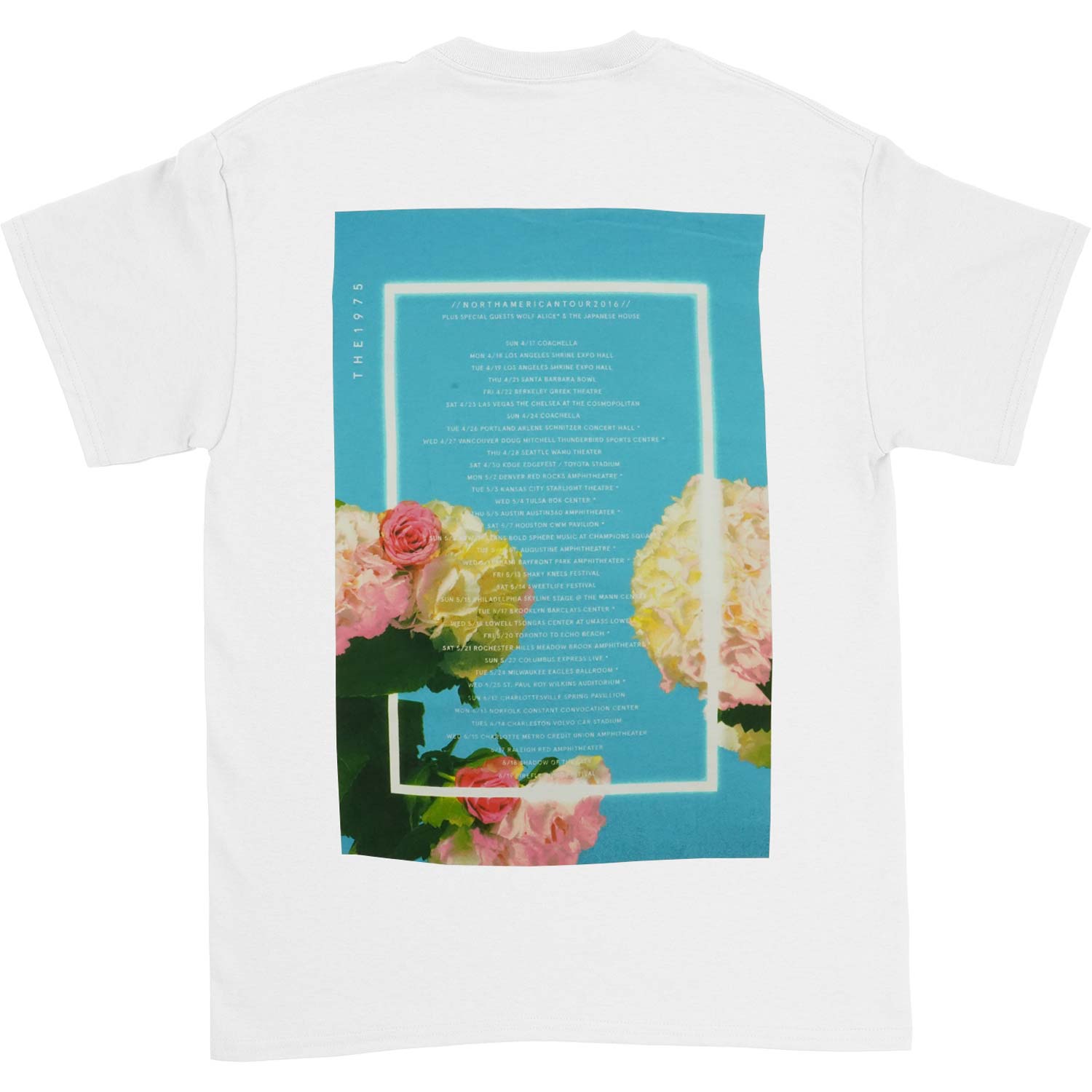 Blue Floral 2016 Spring Tour T-shirt Hoodie, Sweatshirt | ZylaModa.com (Image 2)