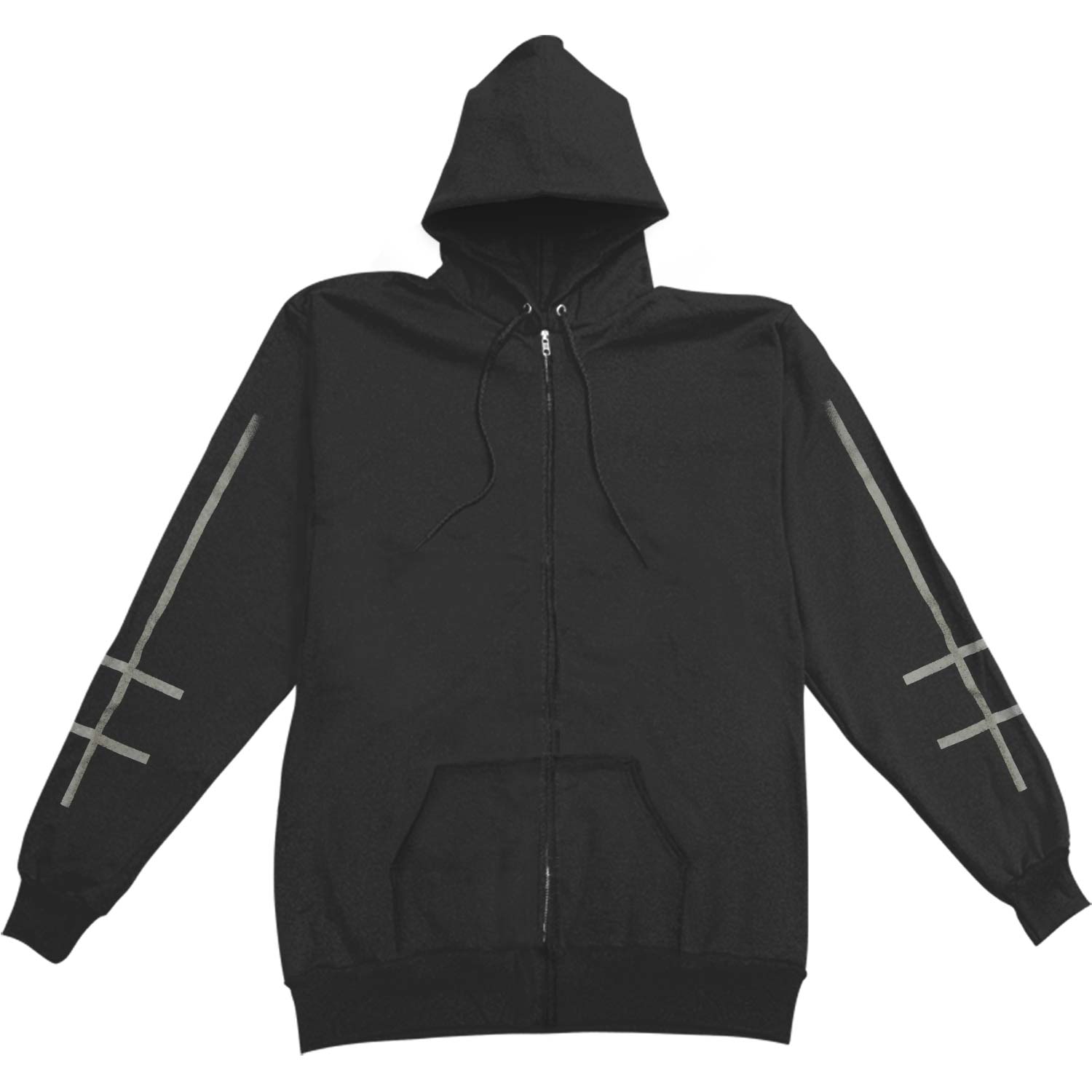 Cross Logo (Back Print) Zippered Hooded Sweatshirt T-Shirts, Hoodie | ZylaModa.com (Image 1)
