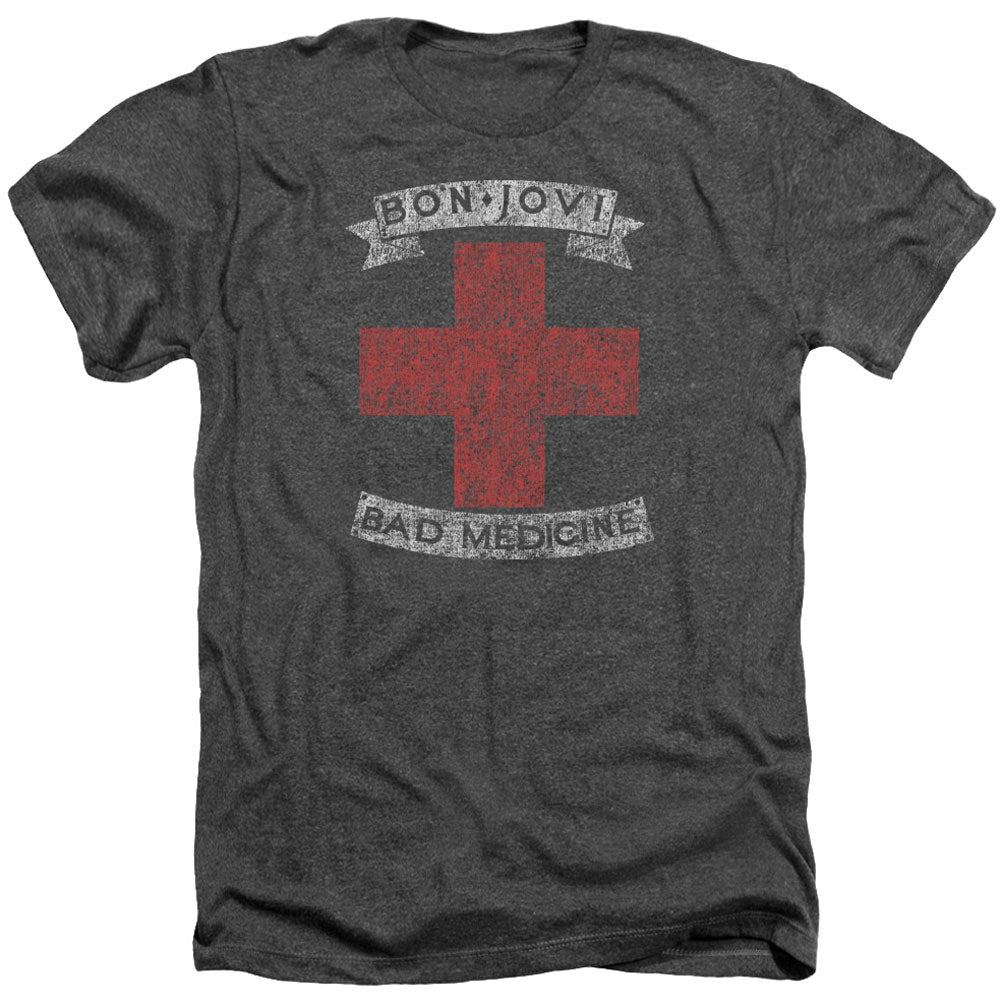 Bad Medicine Adult Heather 40% Poly T-shirt Hoodie, Sweatshirt | ZylaModa.com