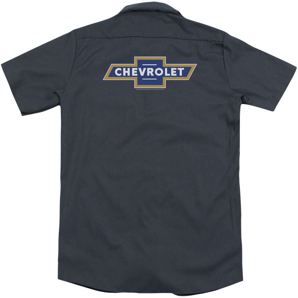 Blue And Gold Vintage Bowtie (Back Print) Workshirt T-Shirts, Hoodie, Sweatshirt | ZylaModa.com (Image 2)