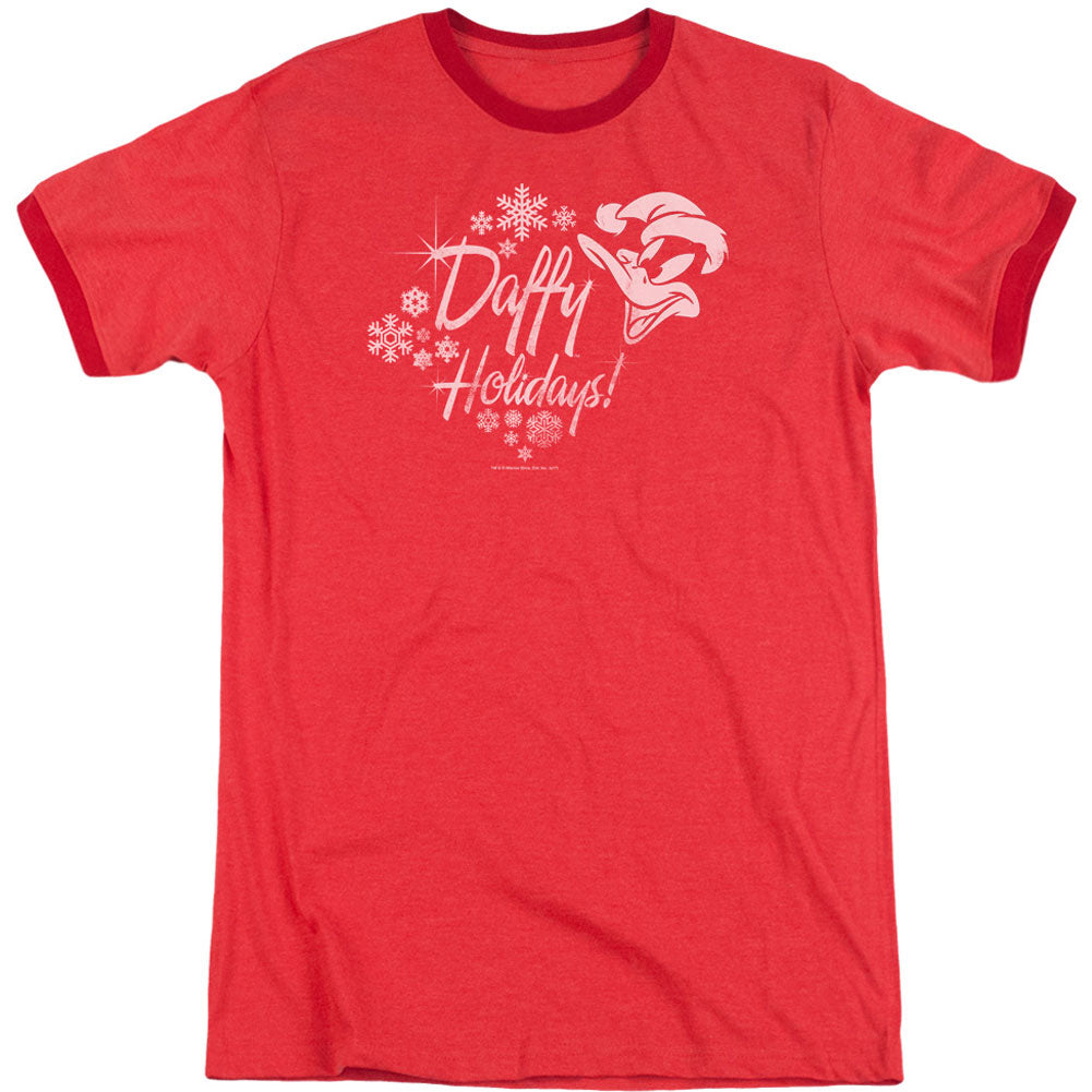Daffy Holidays Adult Ringer T-shirt Hoodie, Sweatshirt | ZylaModa.com