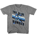 Blue Bomber Stripes Kids Childrens T-shirt Hoodie, Sweatshirt | ZylaModa.com