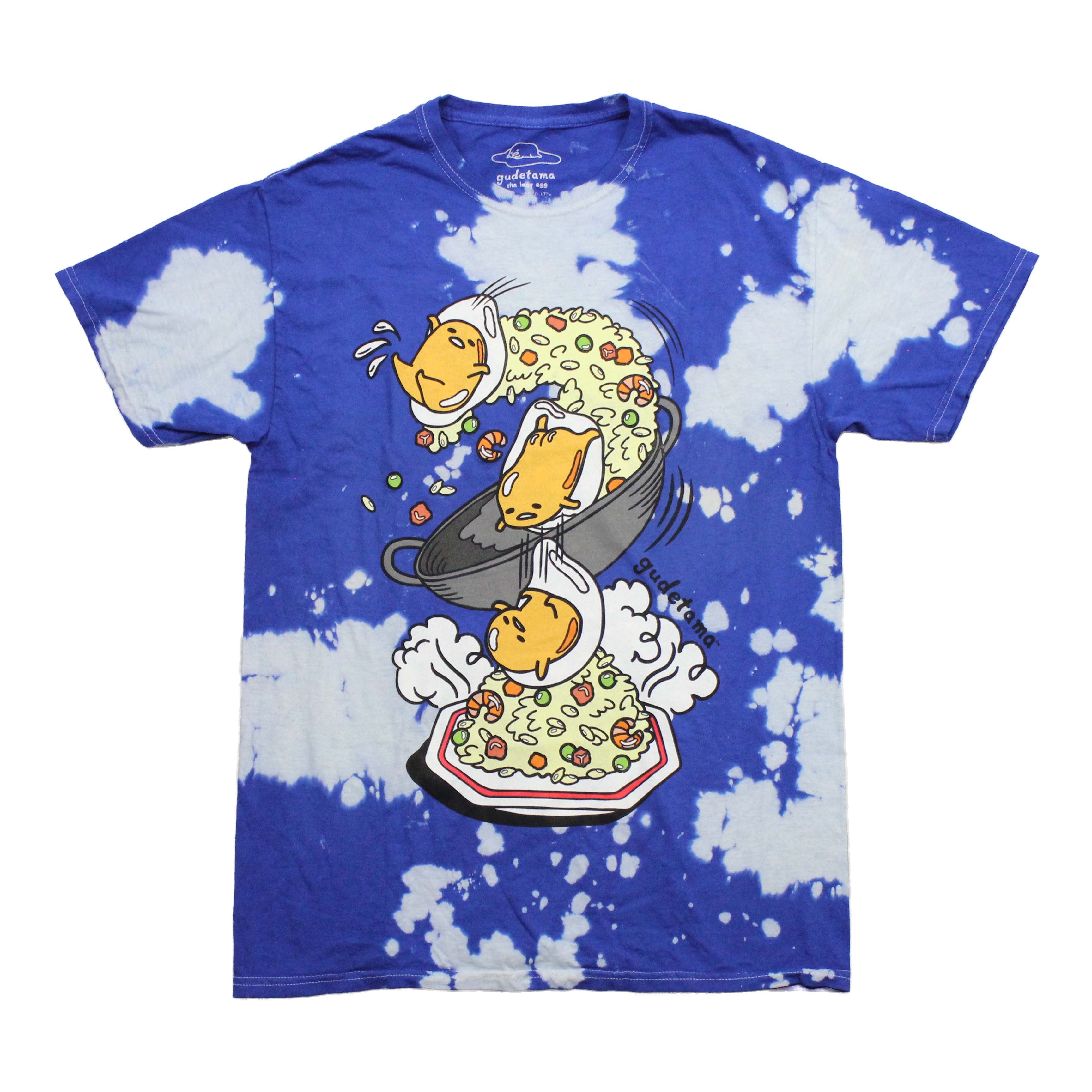 Gudetama Mens T-Shirt - Flying On Eggs Down to Plate Tie Dye Hoodie, Sweatshirt | ZylaModa.com
