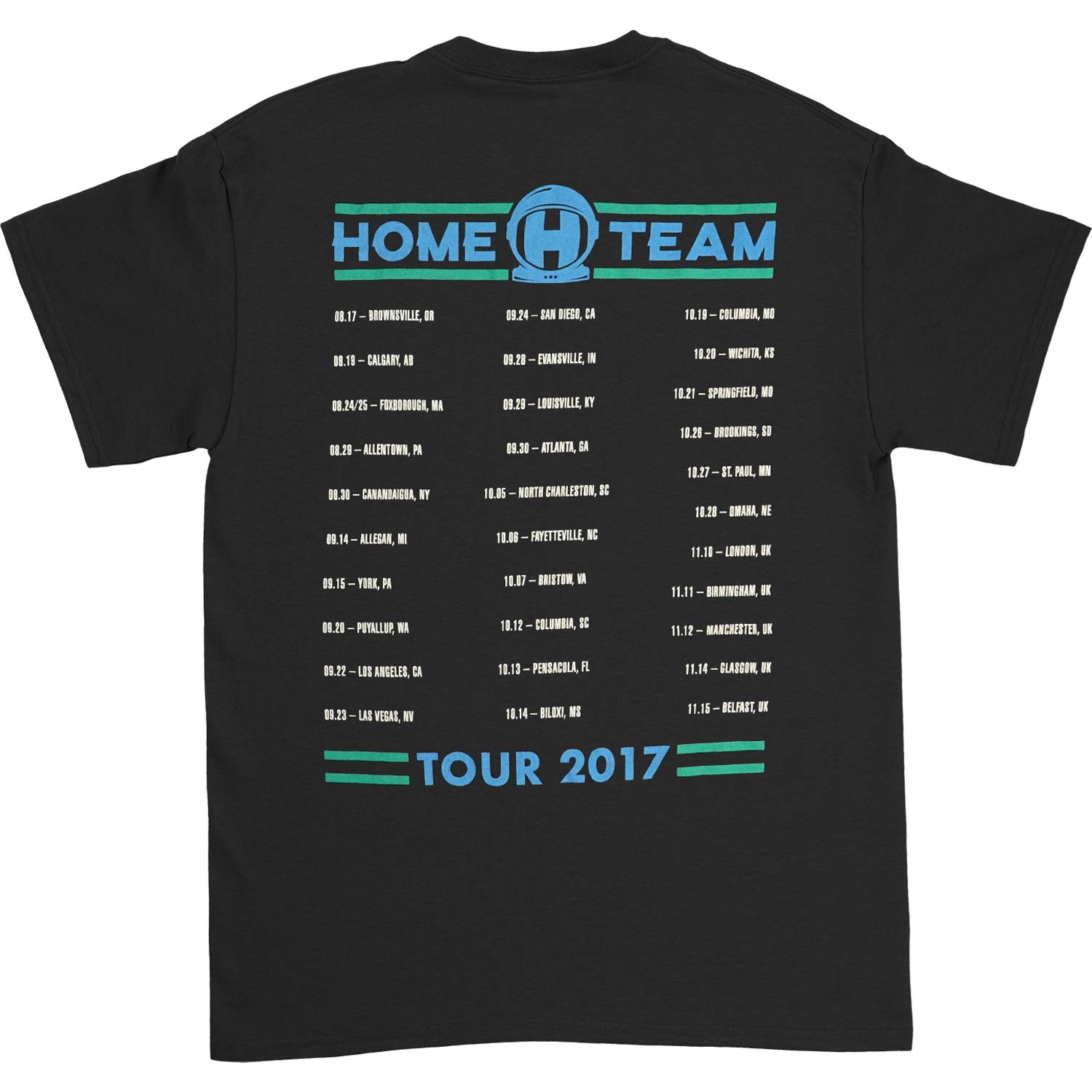 Blue Jacket 2017 Tour Tee T-shirt Hoodie, Sweatshirt | ZylaModa.com (Image 2)