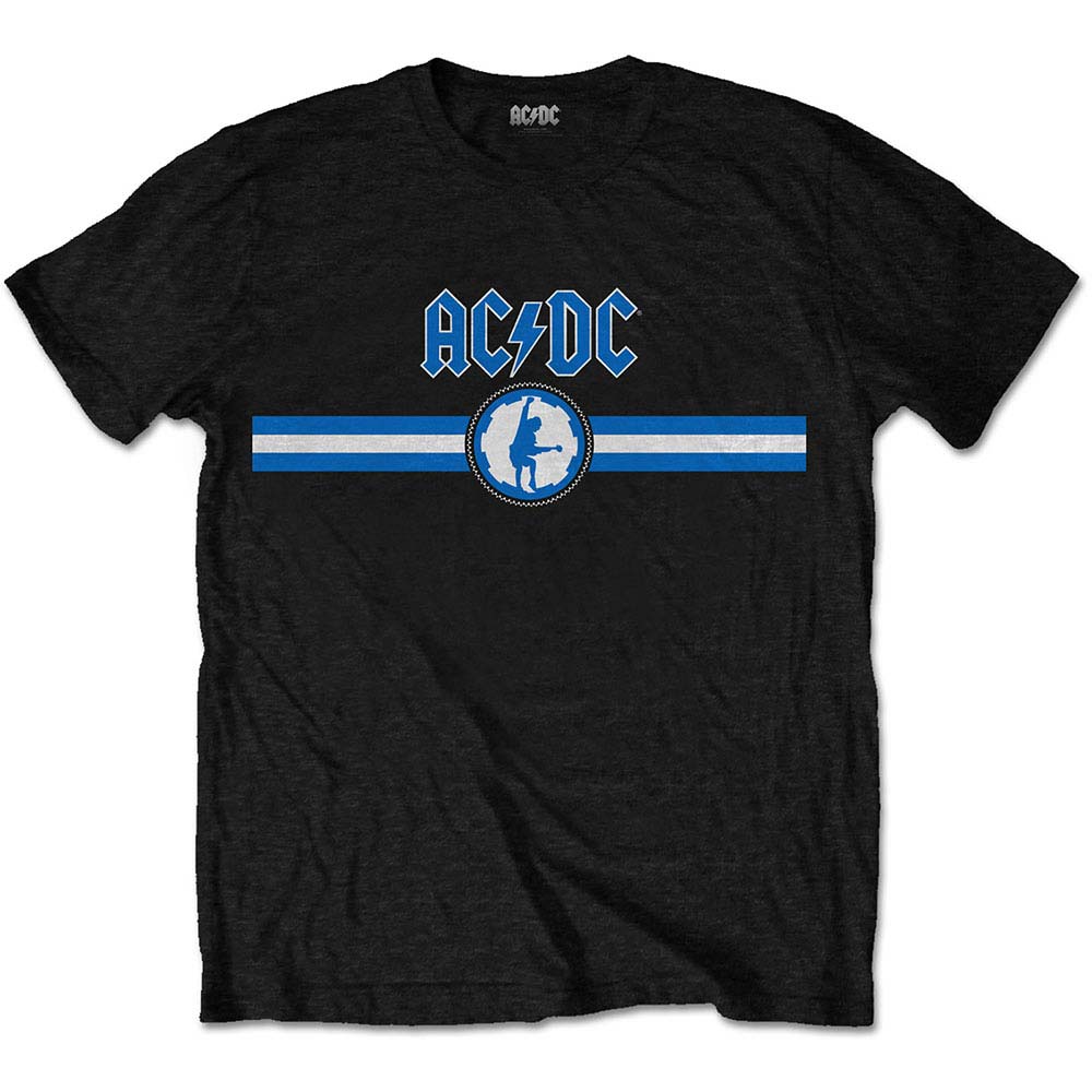 Blue Logo & Stripe Slim Fit T-shirt Hoodie, Sweatshirt | ZylaModa.com