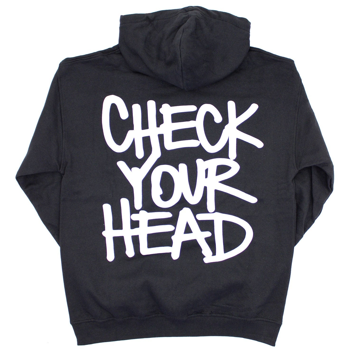Check Your Head (Back Print) Hooded Sweatshirt Style001 T-Shirts, Hoodie | ZylaModa.com (Image 2)